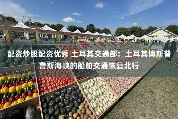 配资炒股配资优秀 土耳其交通部：土耳其博斯普鲁斯海峡的船舶交通恢复北行
