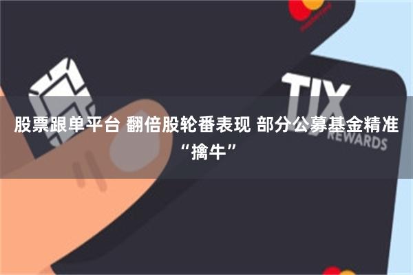股票跟单平台 翻倍股轮番表现 部分公募基金精准“擒牛”