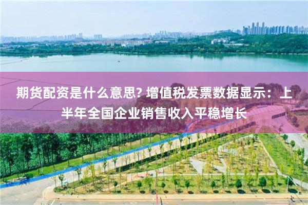 期货配资是什么意思? 增值税发票数据显示：上半年全国企业销售收入平稳增长